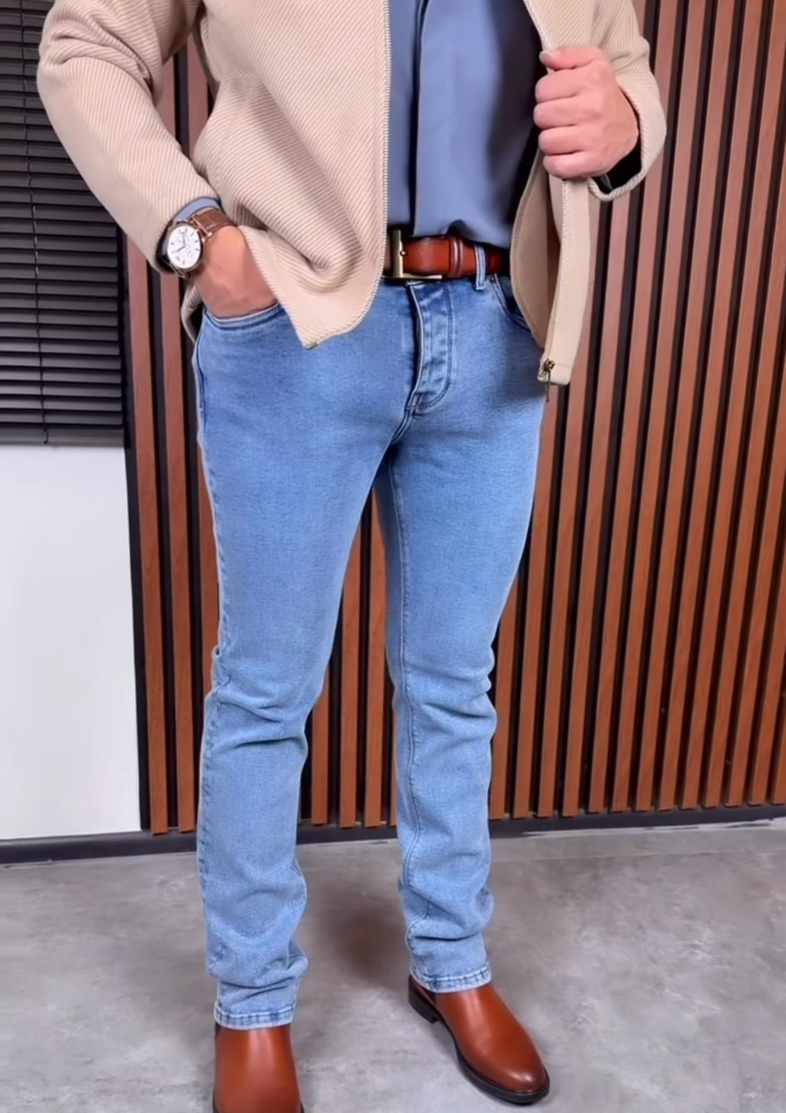Light Blue Slim Fit Jeans