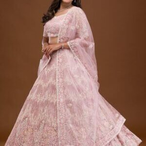 Threadwork Net Readymade Lehenga
